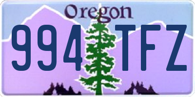 OR license plate 994TFZ