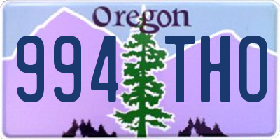 OR license plate 994THO