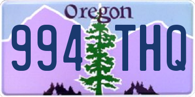 OR license plate 994THQ