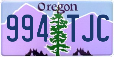 OR license plate 994TJC