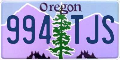 OR license plate 994TJS