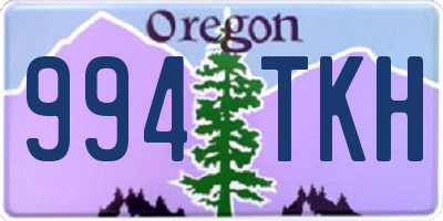 OR license plate 994TKH