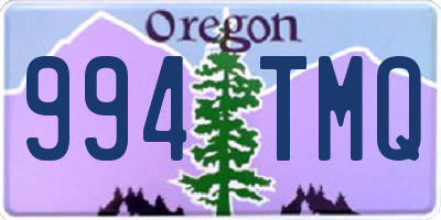 OR license plate 994TMQ