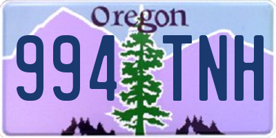 OR license plate 994TNH
