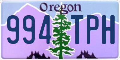 OR license plate 994TPH