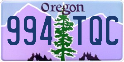 OR license plate 994TQC