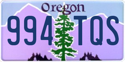 OR license plate 994TQS