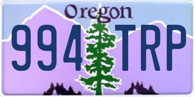 OR license plate 994TRP