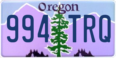 OR license plate 994TRQ