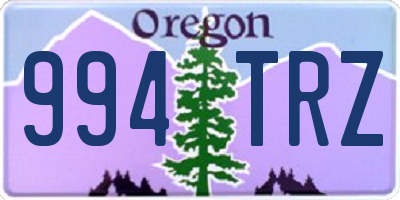 OR license plate 994TRZ