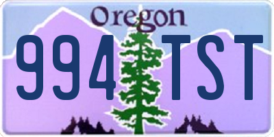 OR license plate 994TST