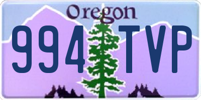 OR license plate 994TVP