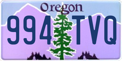 OR license plate 994TVQ