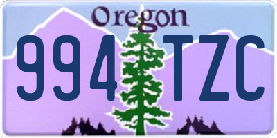 OR license plate 994TZC