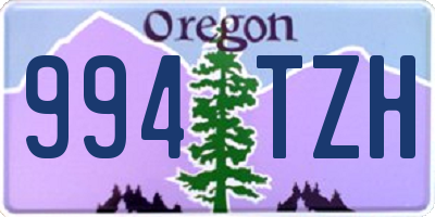 OR license plate 994TZH