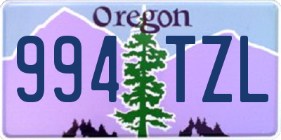 OR license plate 994TZL