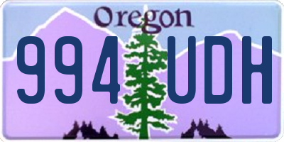 OR license plate 994UDH