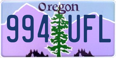 OR license plate 994UFL