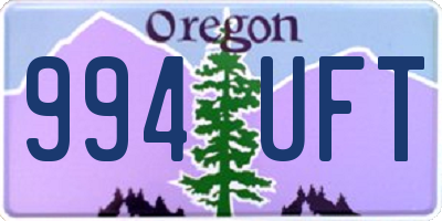 OR license plate 994UFT