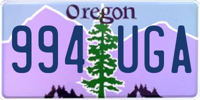 OR license plate 994UGA