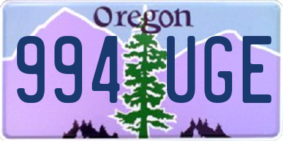 OR license plate 994UGE