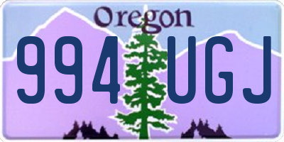 OR license plate 994UGJ