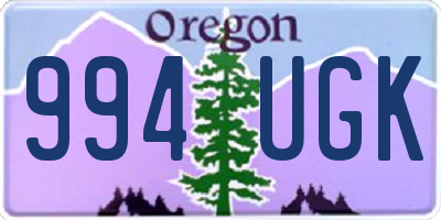 OR license plate 994UGK