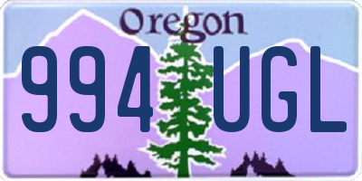 OR license plate 994UGL