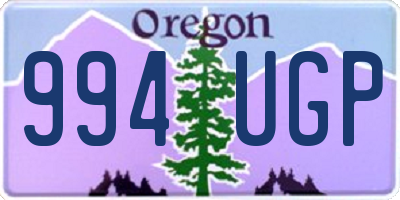 OR license plate 994UGP