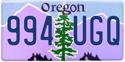 OR license plate 994UGQ