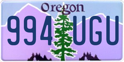 OR license plate 994UGU