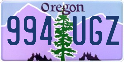OR license plate 994UGZ