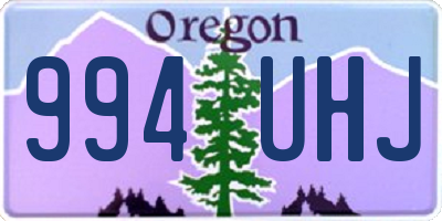 OR license plate 994UHJ