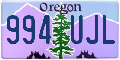 OR license plate 994UJL