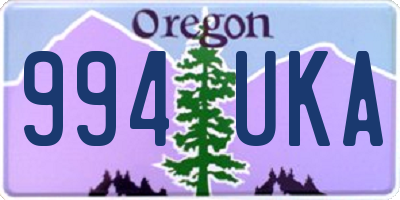OR license plate 994UKA