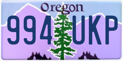 OR license plate 994UKP