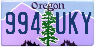 OR license plate 994UKY