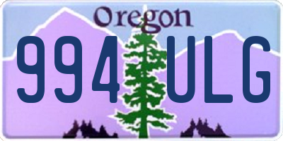 OR license plate 994ULG