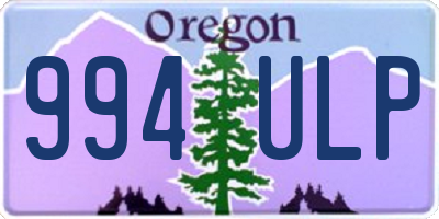 OR license plate 994ULP