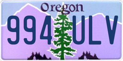 OR license plate 994ULV