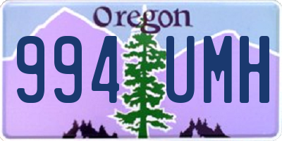 OR license plate 994UMH