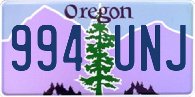 OR license plate 994UNJ