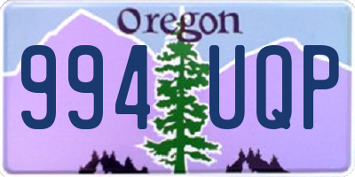 OR license plate 994UQP