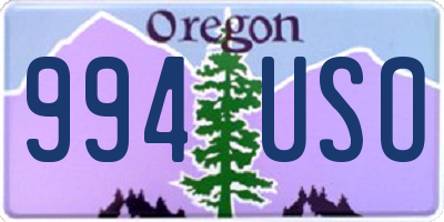 OR license plate 994USO
