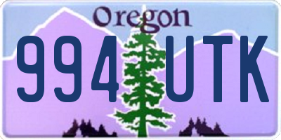 OR license plate 994UTK