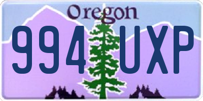OR license plate 994UXP