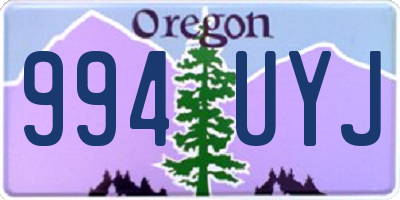 OR license plate 994UYJ