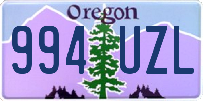 OR license plate 994UZL