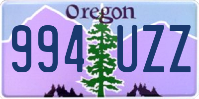 OR license plate 994UZZ