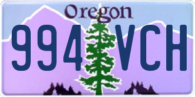 OR license plate 994VCH